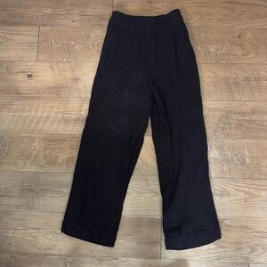 Madewell linen blend pull on straight leg pant